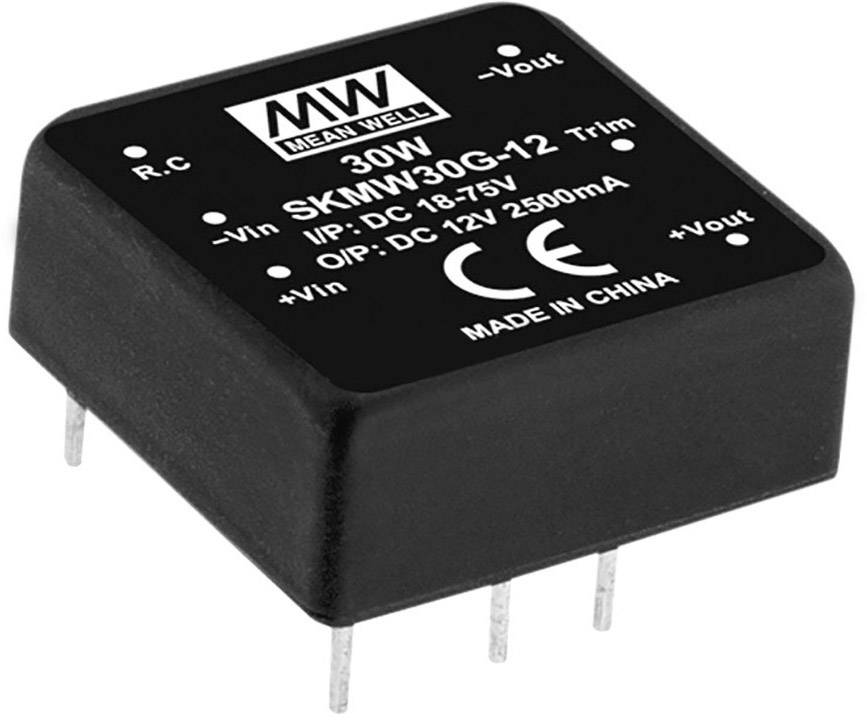 Convertisseur CC/CC MEAN WELL SKMW30G-12 Nbr. de sorties: 1 x 2.5 A 30 W 1 pc(s)