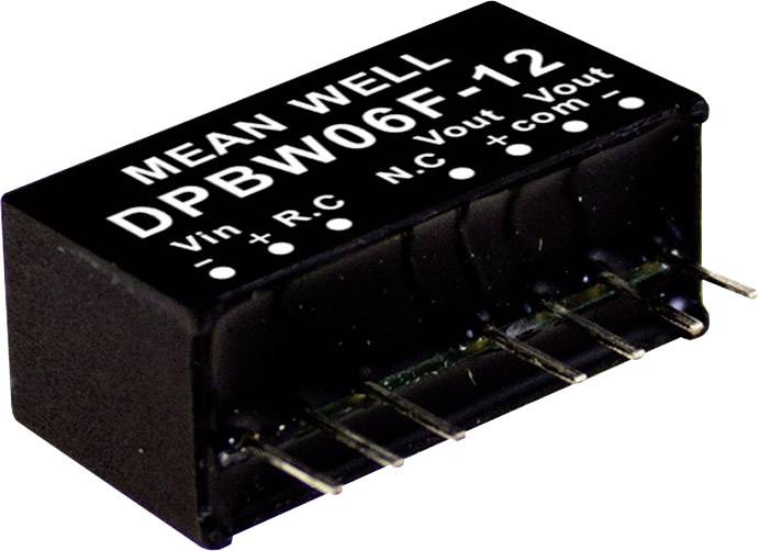 MEAN WELL DPBW06F-12 Module convertisseur CC/CC 250 mA 6 W Nbr. de sorties: 2 x Contenu 1 pc(s)