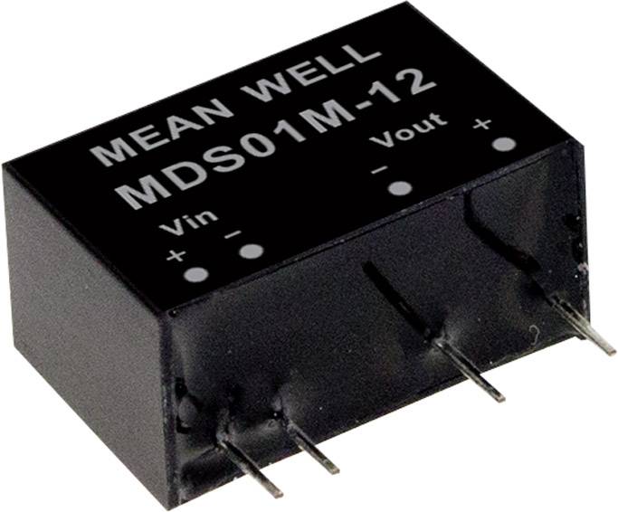 Module convertisseur CC/CC MEAN WELL MDS01L-12 Nbr. de sorties: 1 x 84 mA 1 W 1 pc(s)