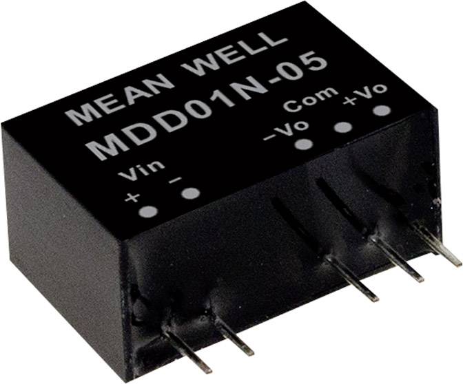 Module convertisseur CC/CC MEAN WELL MDD01N-15 Nbr. de sorties: 2 x 34 mA 1 W 1 pc(s)