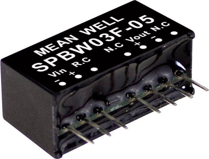 Module convertisseur CC/CC MEAN WELL SPBW03F-12 Nbr. de sorties: 1 x 250 mA 3 W 1 pc(s)