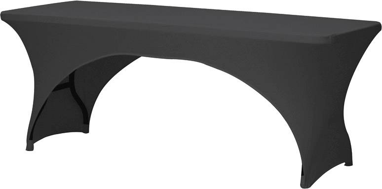 Perel table cover Housse de table noir FP401