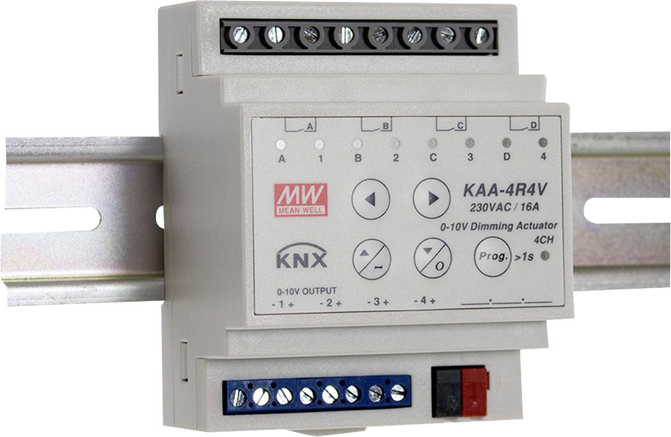 Mean Well KAA-4R4V-10 Actionneur de gradation 4 canaux KAA-4R4V-10