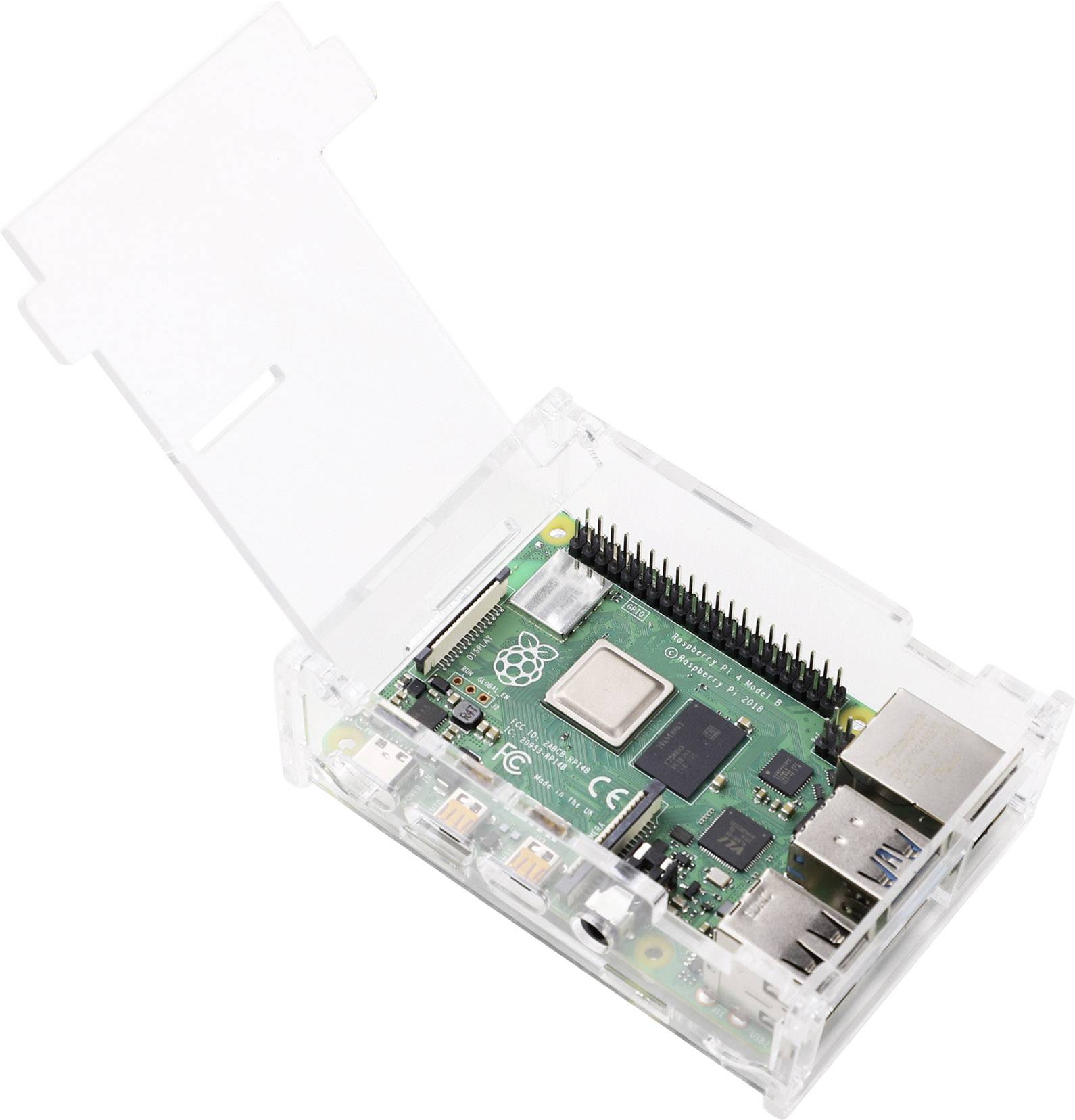 Boîtier pour ordinateur monocarte MAKERFACTORY MF-6435060 Convient pour: Raspberry Pi transparent