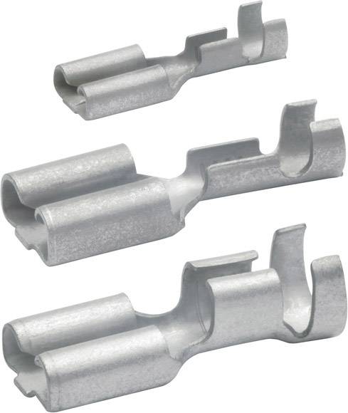 Klauke 18203 Cosse clip Largeur d'accouplement: 4.80 mm Épaisseur de contact: 0.80 mm 180 ° non isolé laiton
