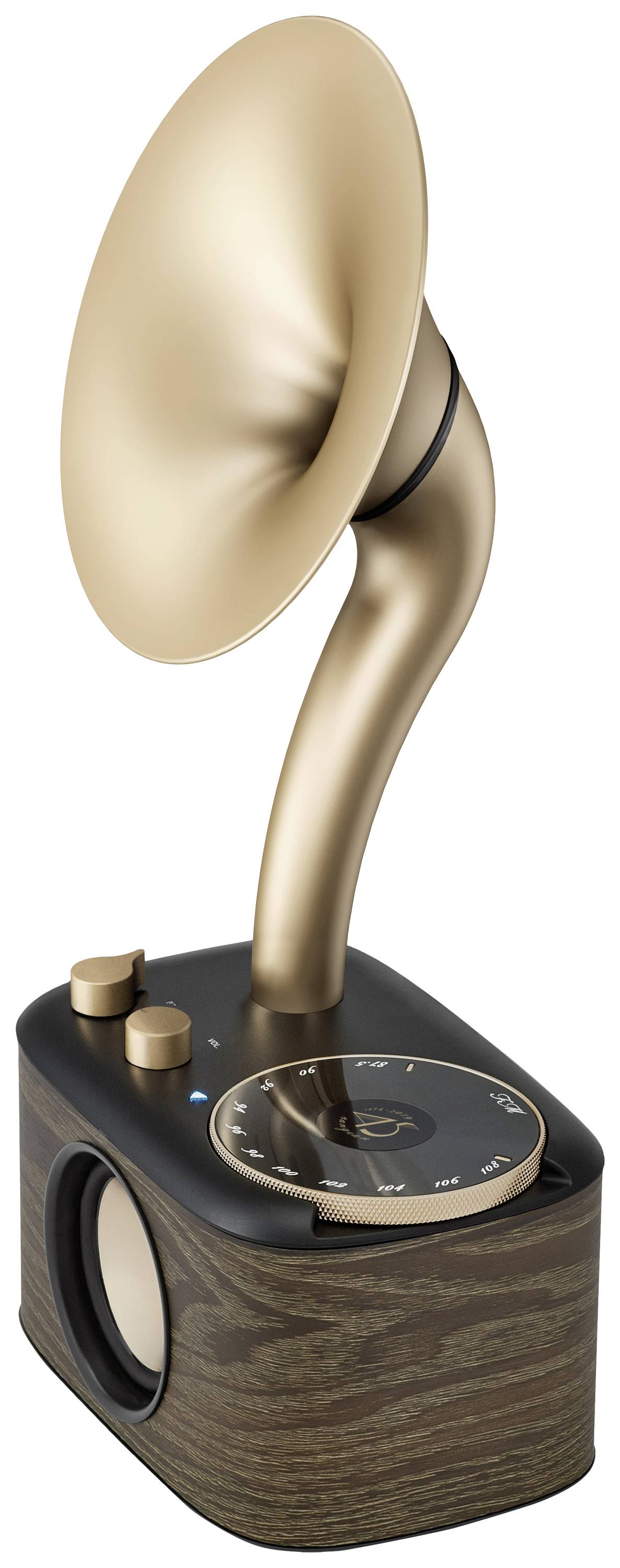 Sangean WR-45X Gold Radio de table FM AUX, Bluetooth rechargeable noir, or