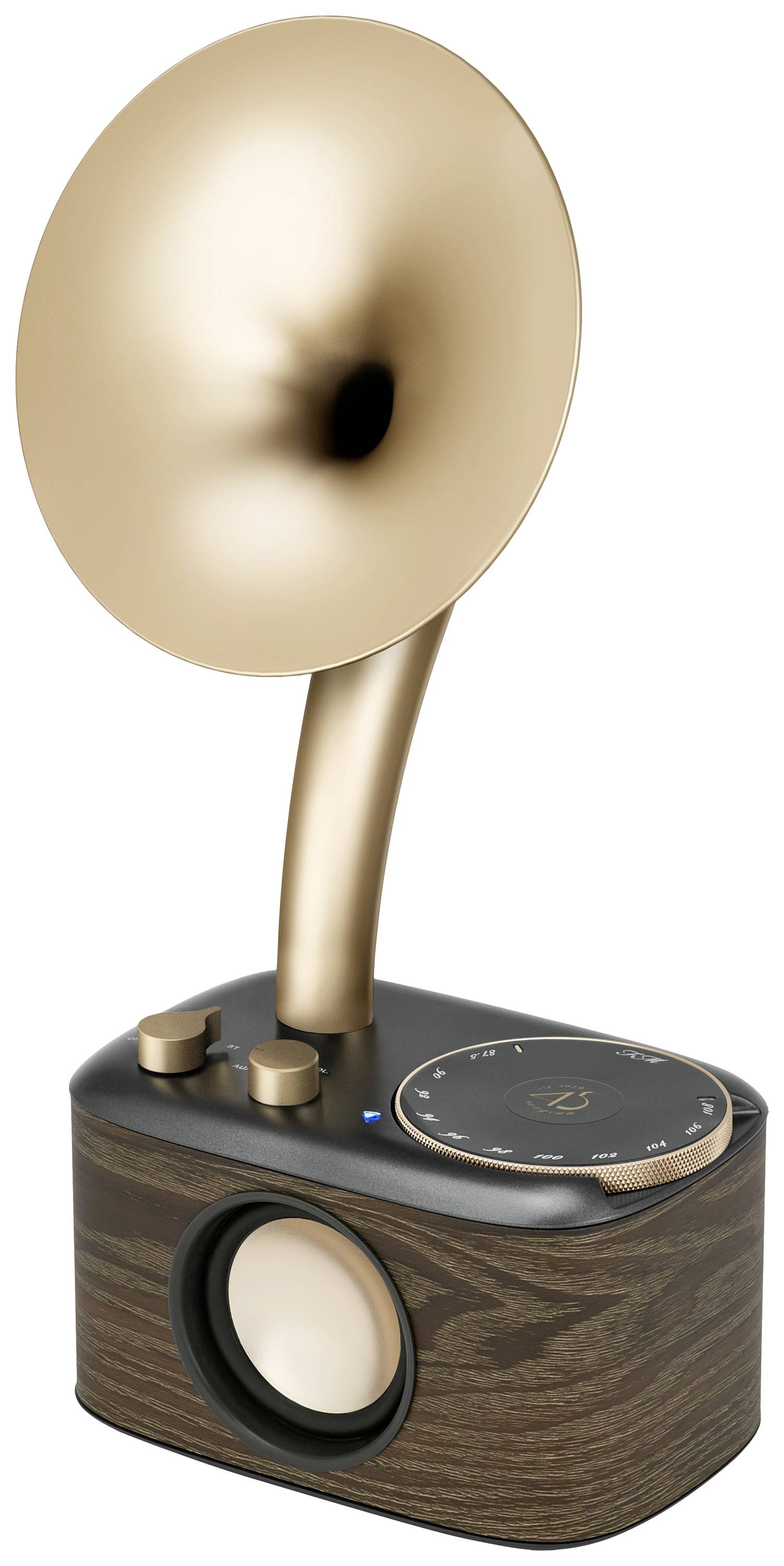 Sangean WR-45X Gold Radio de table FM AUX, Bluetooth rechargeable noir, or