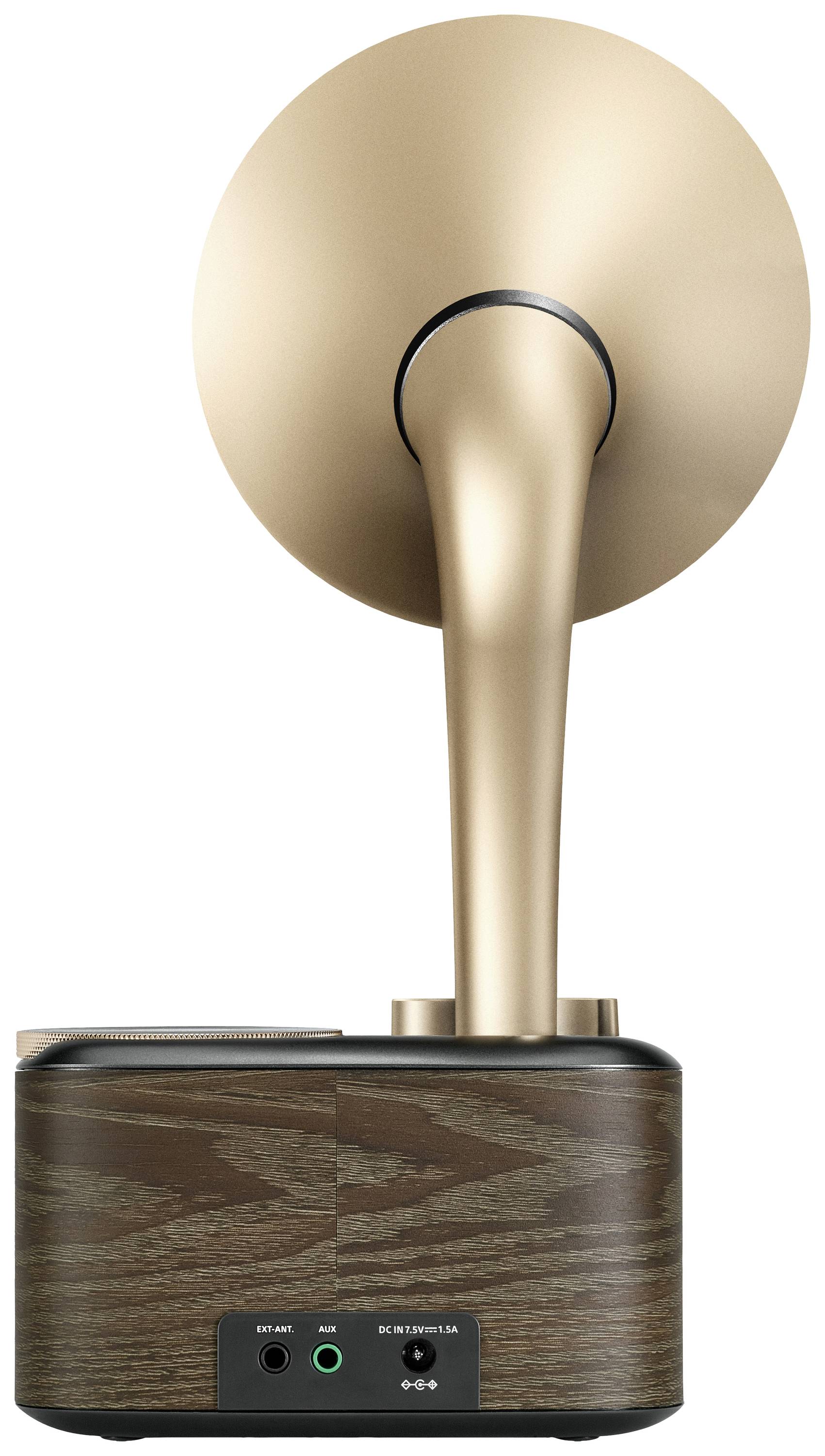 Sangean WR-45X Gold Radio de table FM AUX, Bluetooth rechargeable noir, or