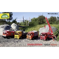 Pompiers de camion Lena GIGA avec autocollants Pompiers de camion Lena GIGA avec autocollants