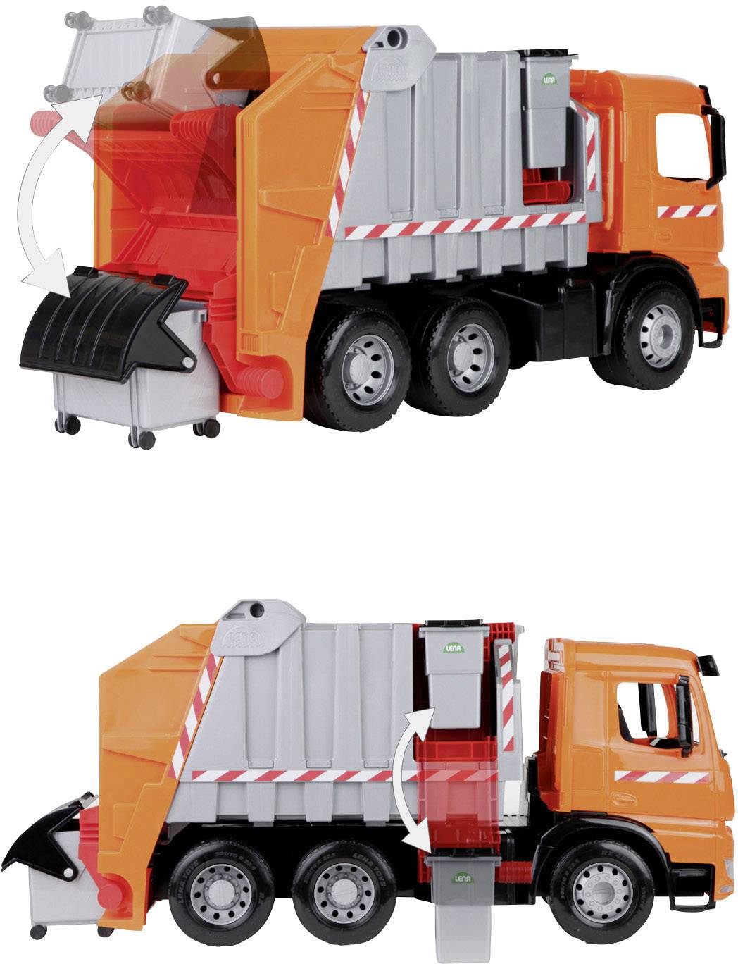 Camion à ordures Lena GIGA Arocs avec autocollant