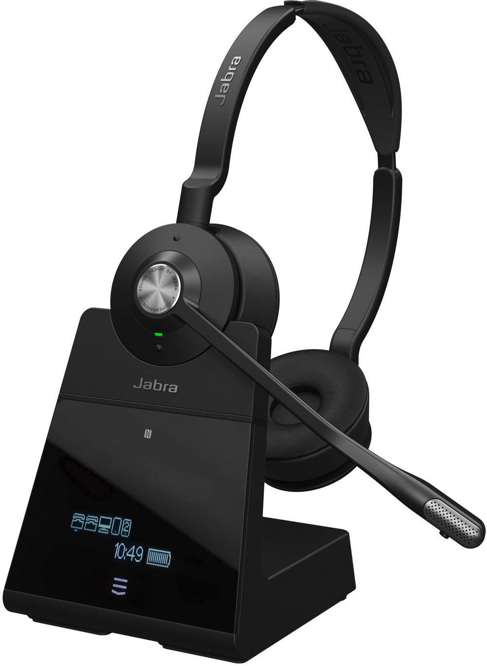 Jabra Engage 75 Stereo téléphone Micro-casque supra-auriculaire Bluetooth, DECT Stereo noir Noise Cancelling Mise en sourdine du