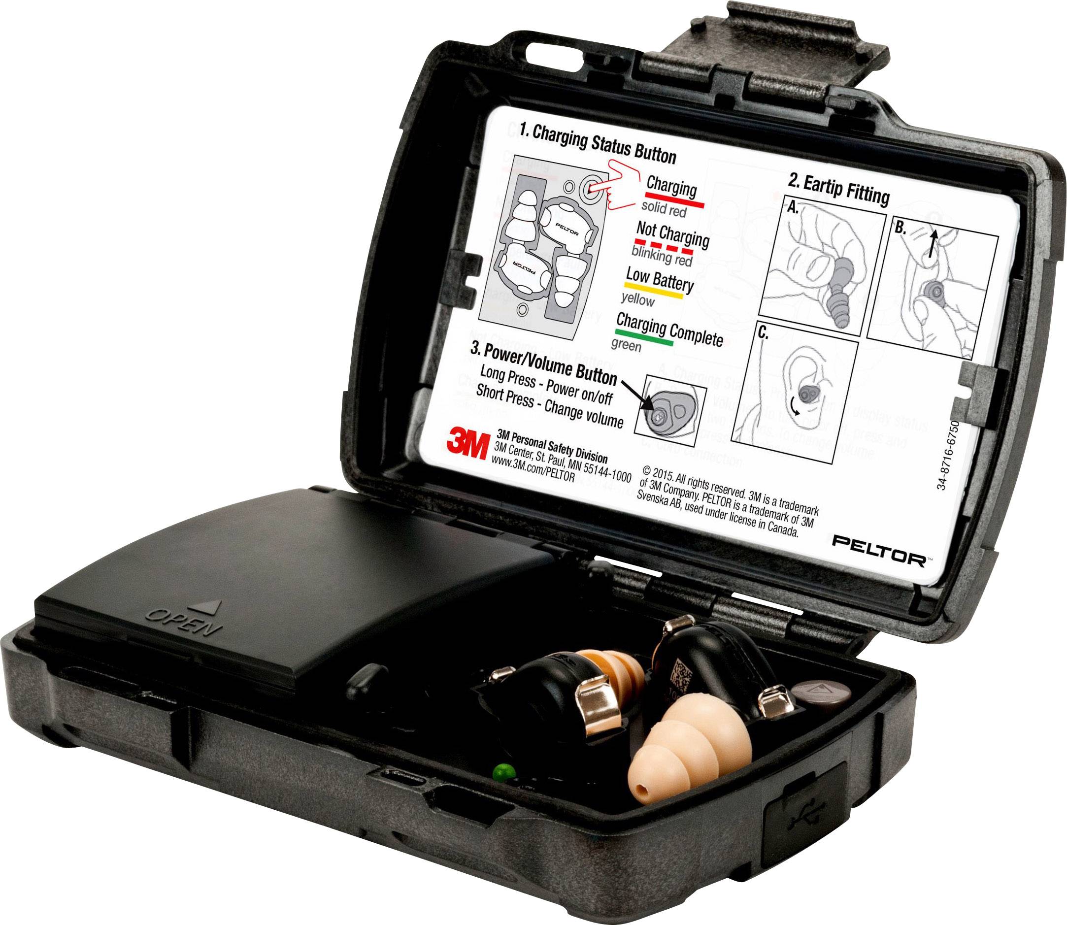 Bouchon de protection 3M Peltor TEP-200 EU 36 dB réutilisable 1 set