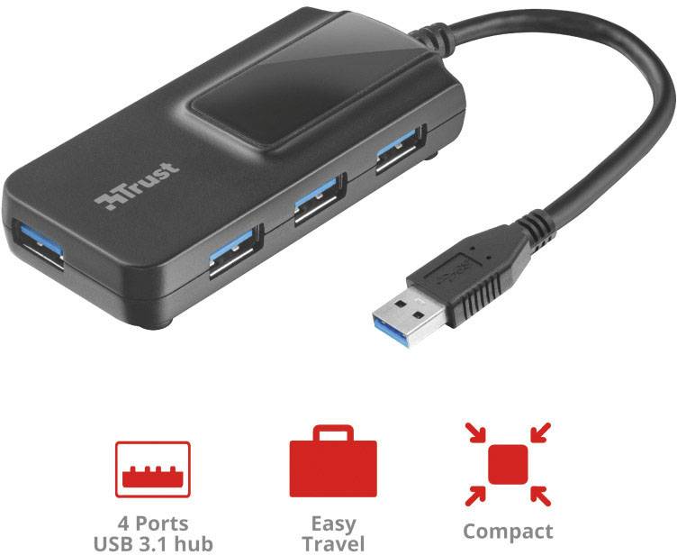 Trust OILA 4 Port USB 3.1-Hub