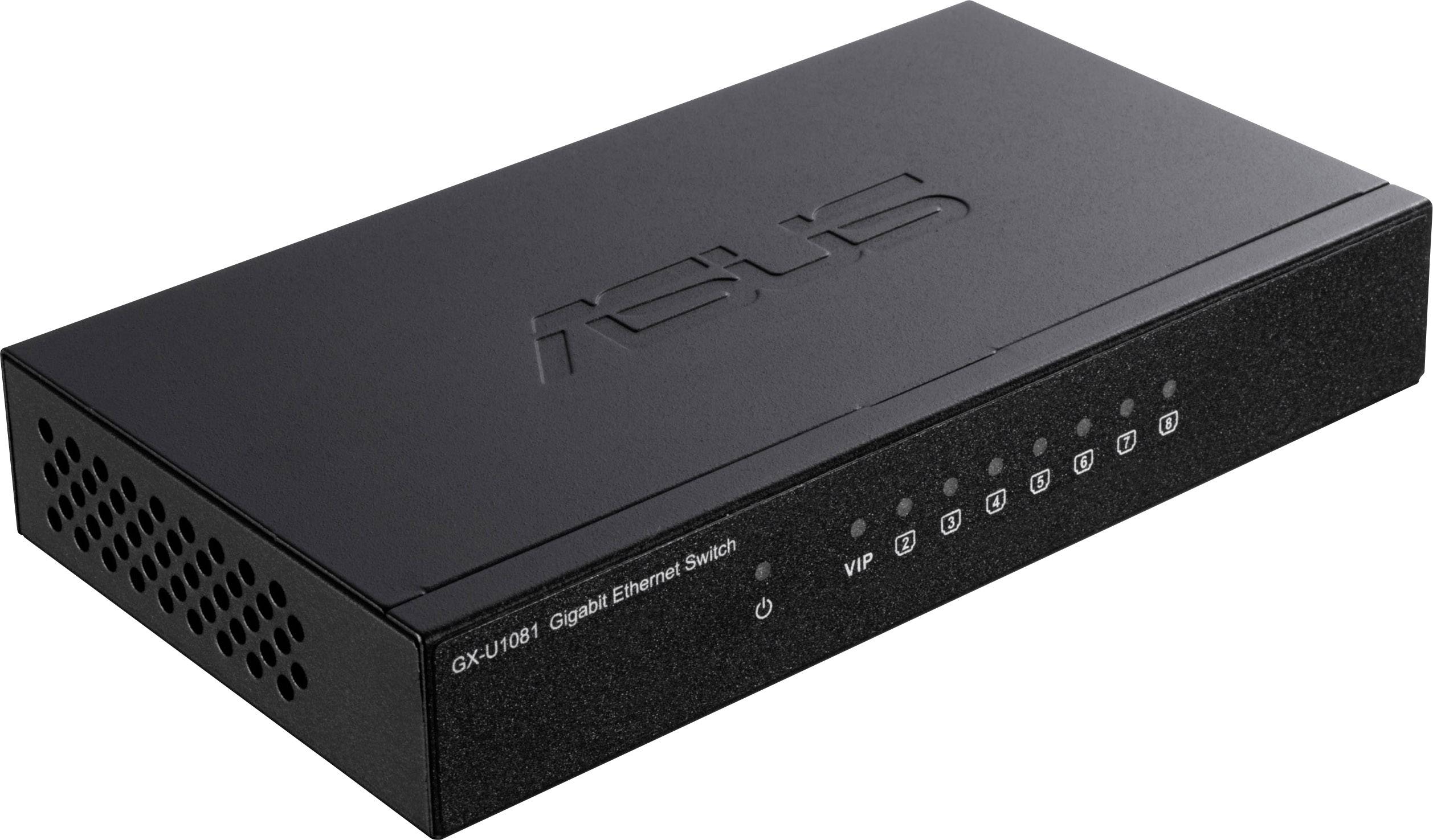 Asus GX-U1081 Switch réseau 8 ports 10 / 100 / 1000 MBit/s