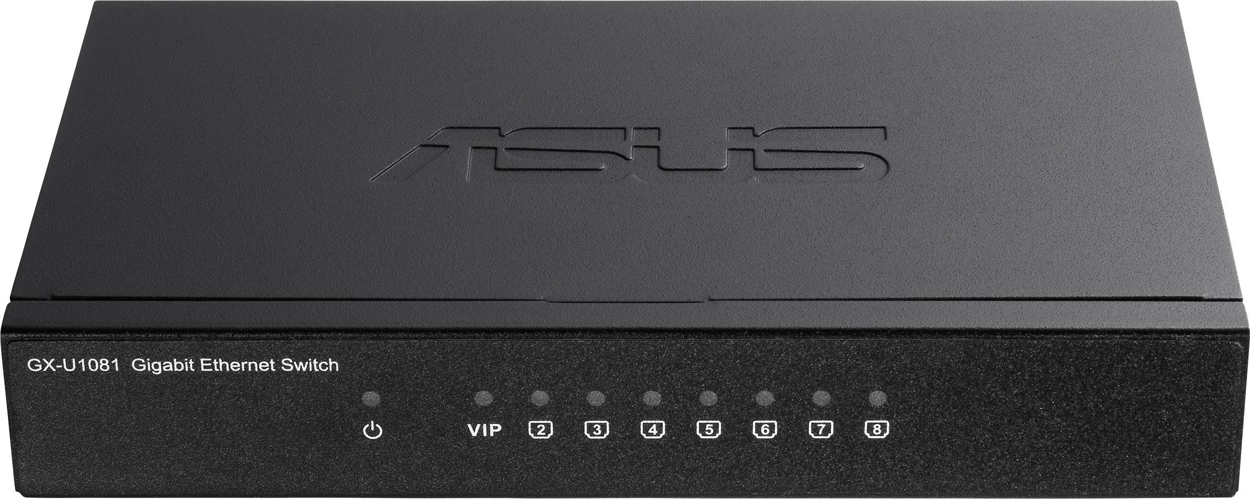 Asus GX-U1081 Switch réseau 8 ports 10 / 100 / 1000 MBit/s