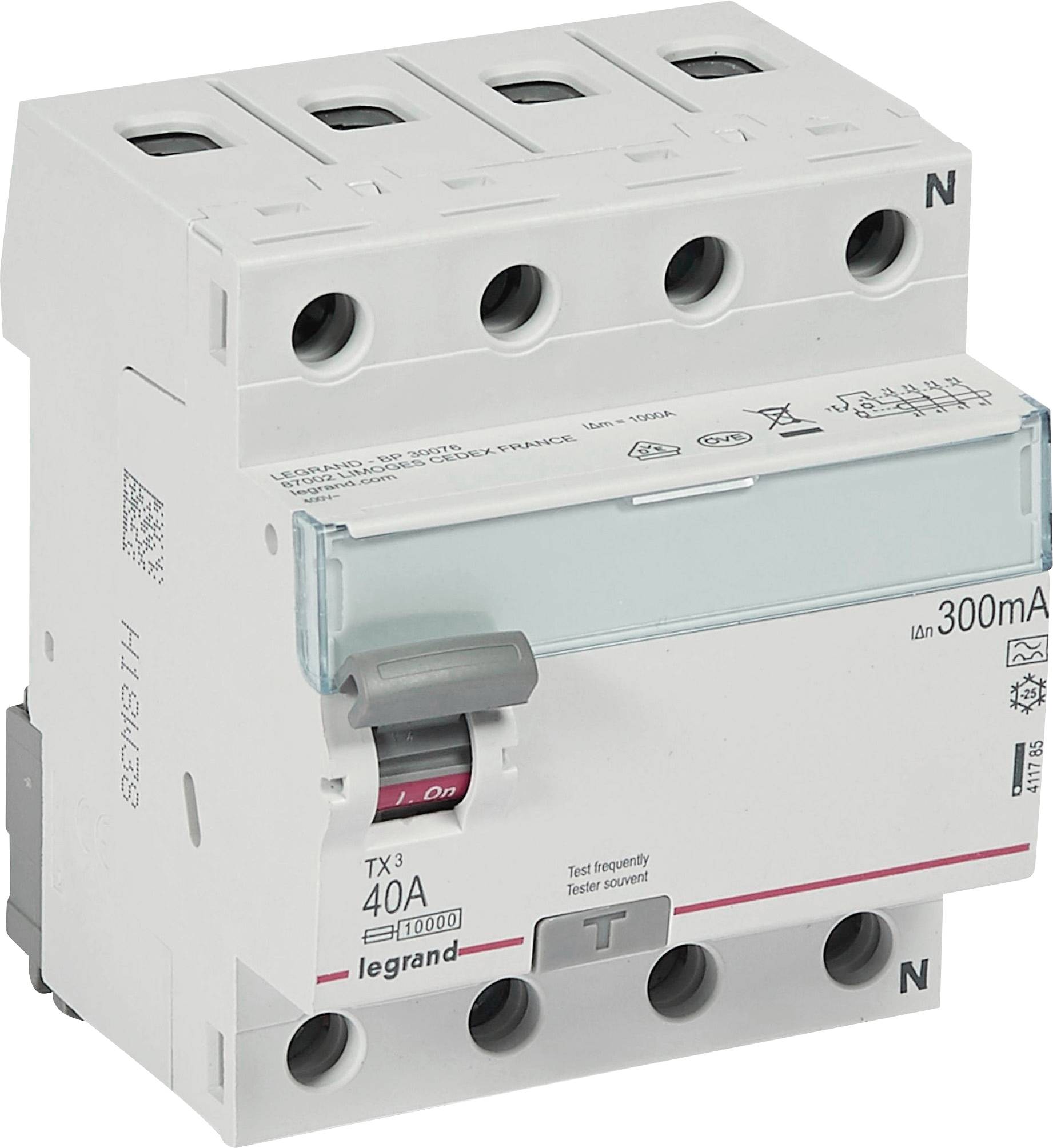 Legrand 411785 411785 Interrupteur différentiel A 40 A 400 V