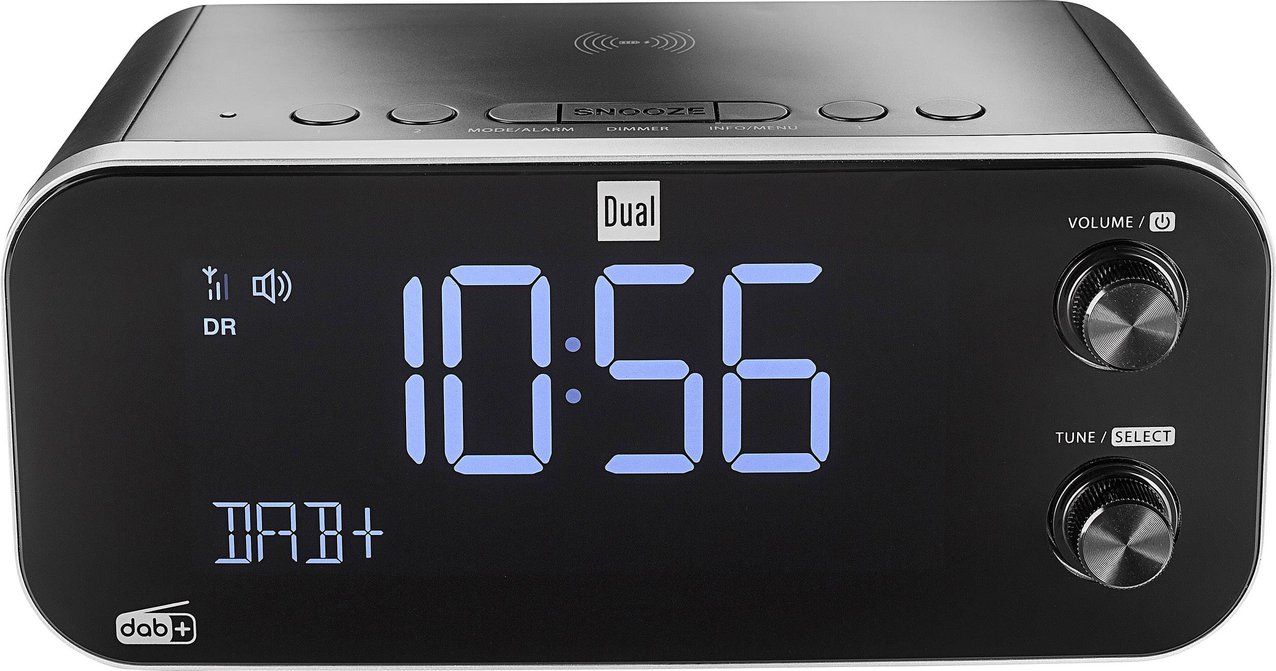 Dual DAB CR 30 Black Bird Radiowecker DAB+, UKW USB Akku-Ladefunktion Schwarz