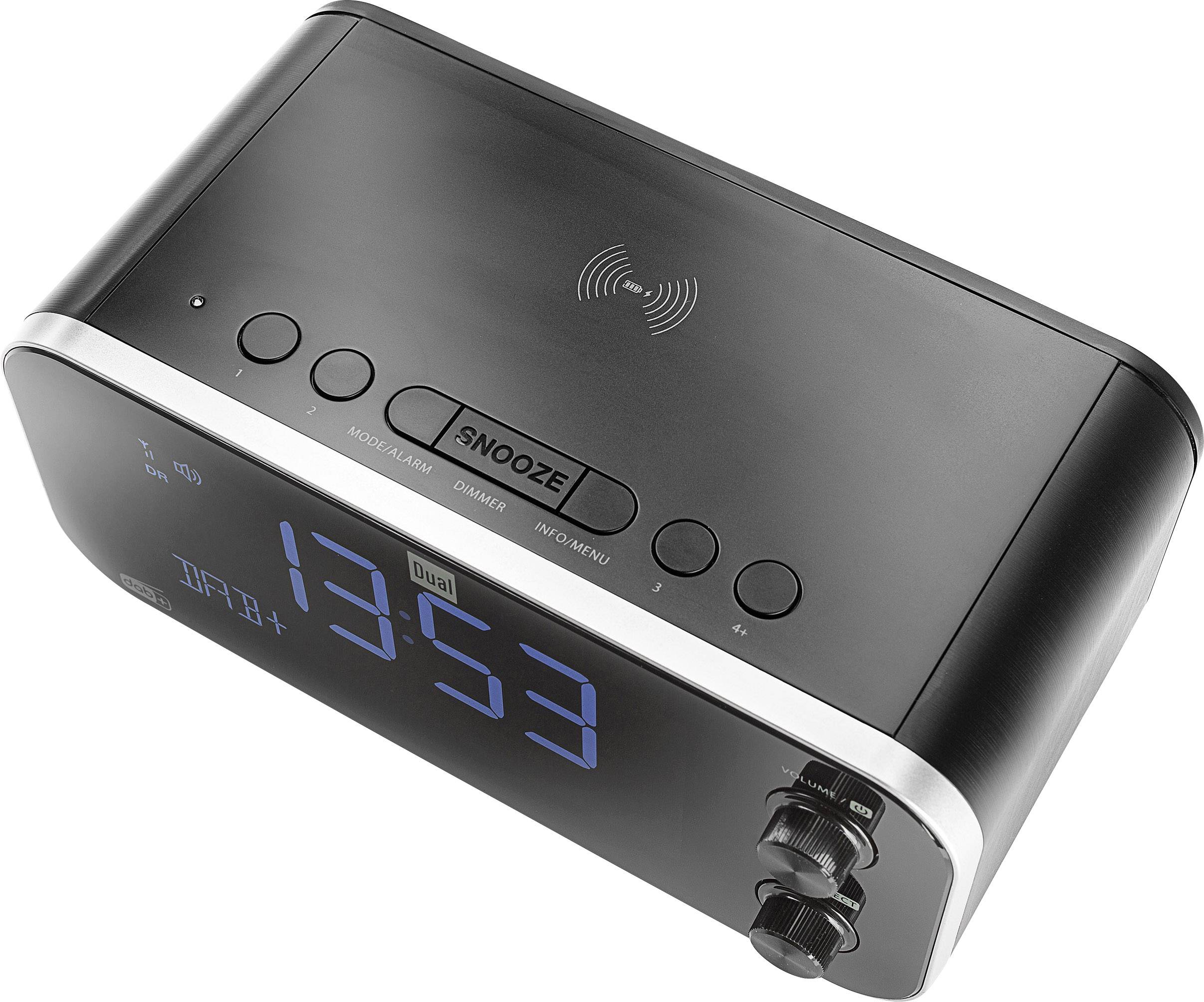 Dual DAB CR 30 Black Bird Radiowecker DAB+, UKW USB Akku-Ladefunktion Schwarz