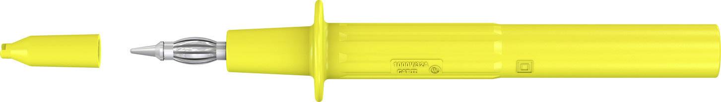 Pointe de touche de sécurité Stäubli PP-115/4 CAT II jaune 1 pc(s)