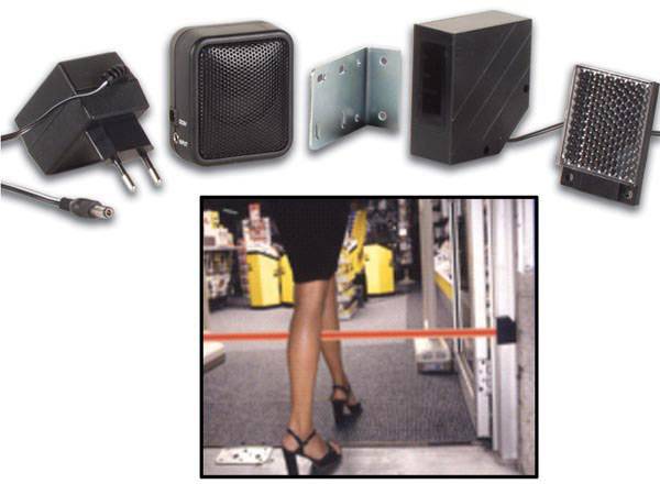 Barrière infrarouge réflexive Velleman PEM7D Accessoire pour système d'alarme sans fil Barrière infrarouge