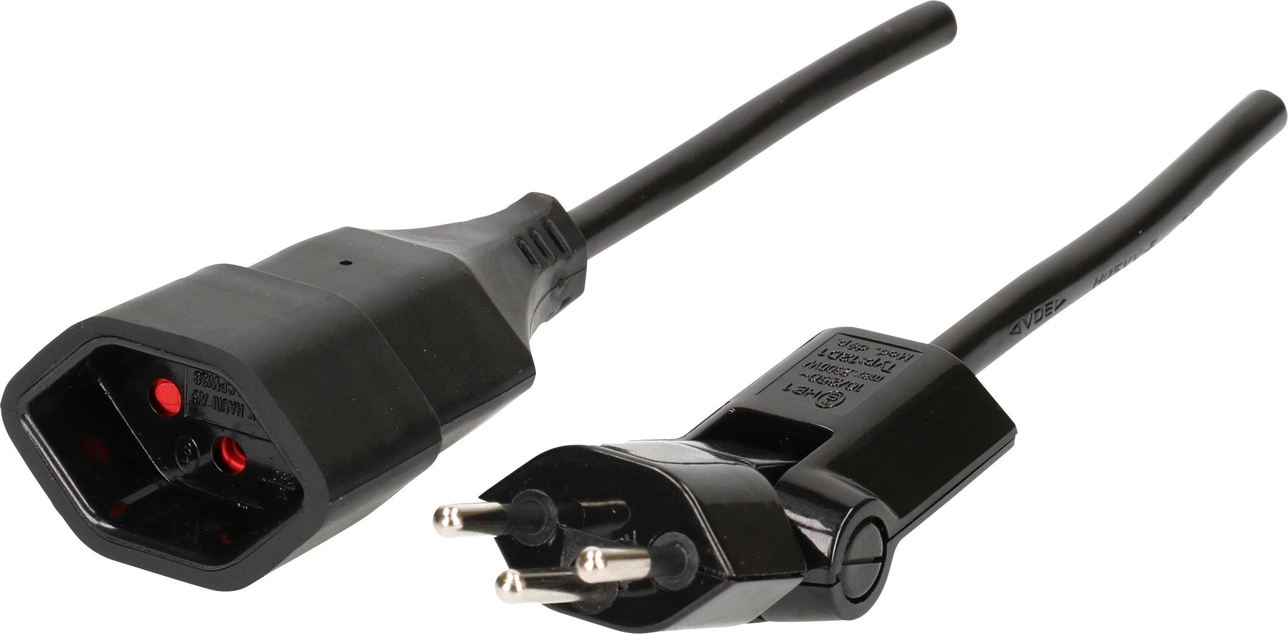 Max Hauri AG 129051 alimentation Rallonge 10 A noir 1.00 m