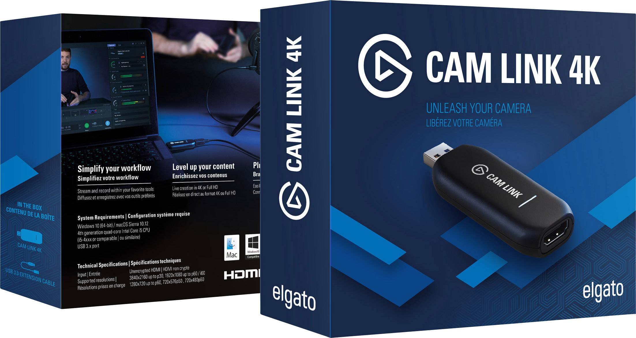 Elgato Cam Link 4k HDMI 10GAM9901 Clé de streaming