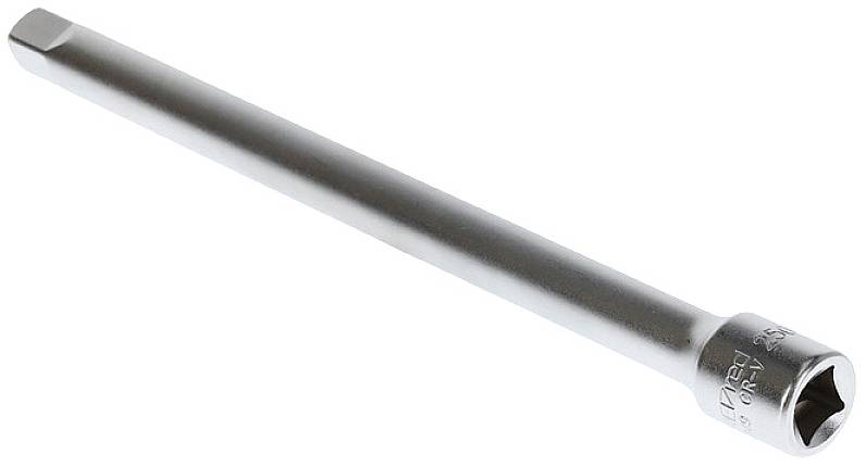 Rallonge de douille en métal avec extrémité hexagonale, utilisée pour augmenter la portée lors de l'utilisation de clés à douille.