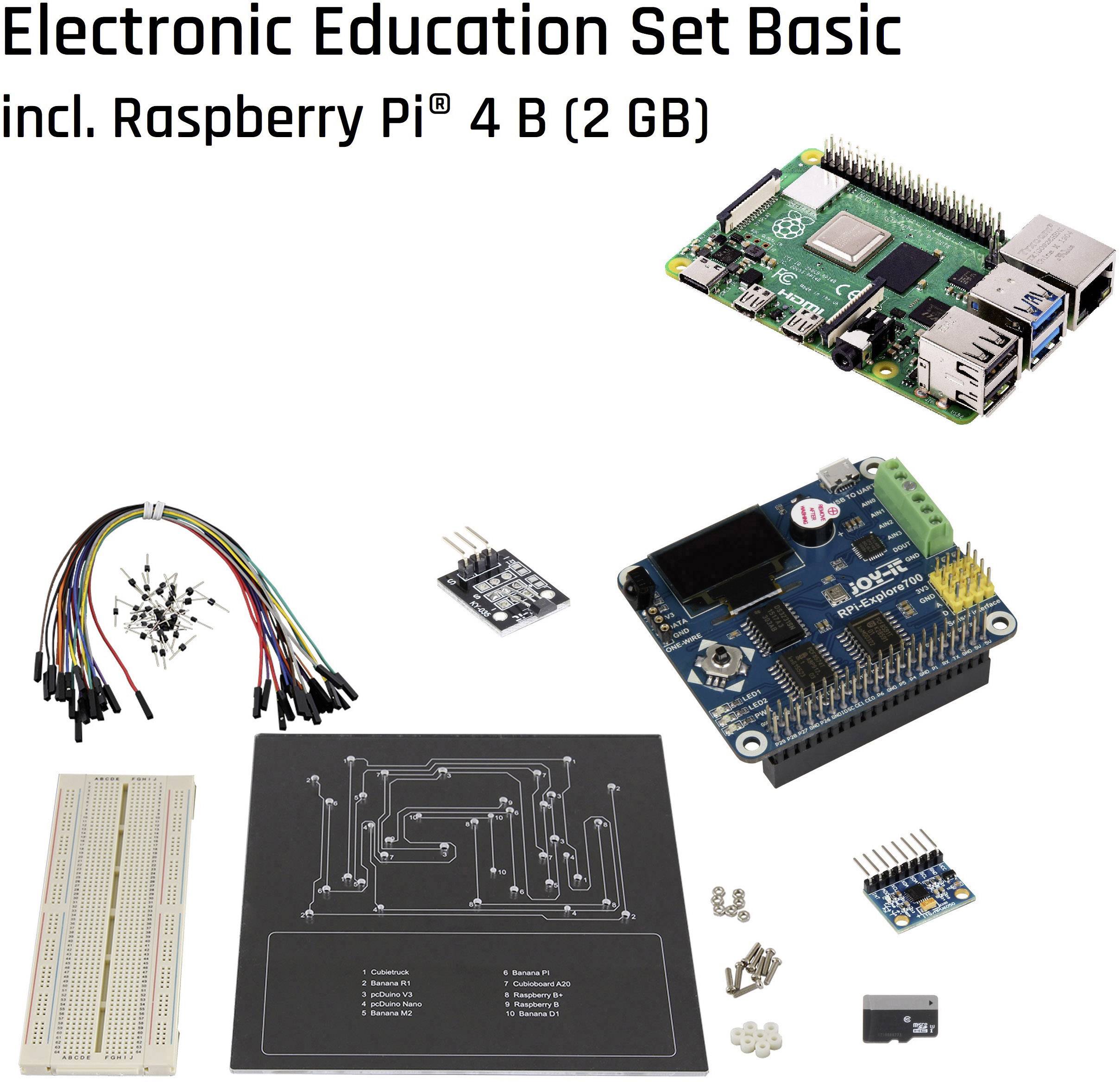 MAKERFACTORY Electronic Education Set Basic Raspberry Pi® 4 B 2 GB 4 x 1.5 GHz inkl. Aufbewahrungsk