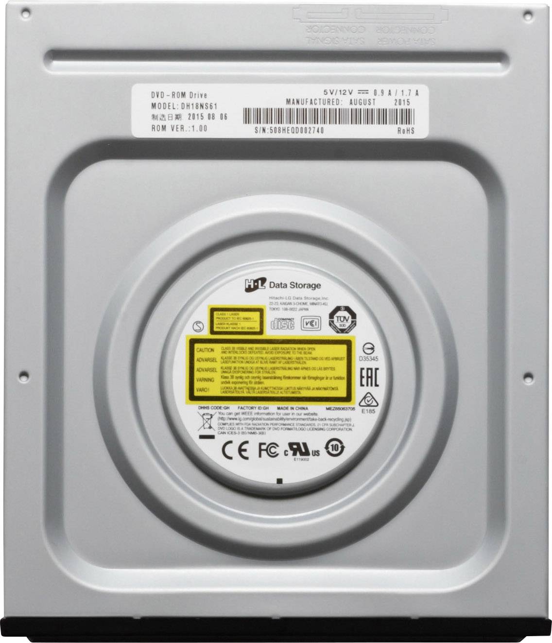 HL Data Storage DH18 Lecteur DVD interne vrac SATA noir