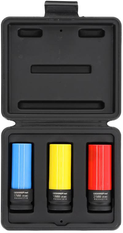 Gedore RED R63043003 Jeu de douilles à choc 3 pièces 3300578