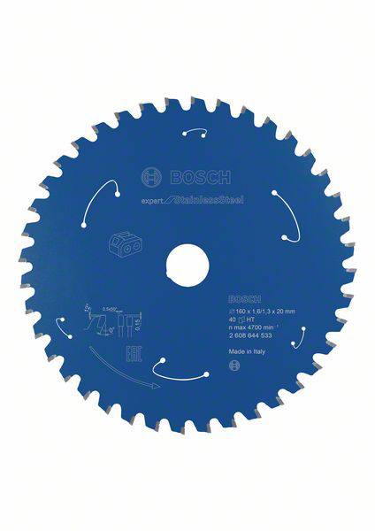 Bosch Accessories 2608644533 Lame de scie circulaire 160 x 20 mm Nombre de dents: 40 1 pc(s)