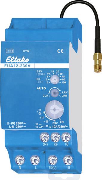 FUA12-230V Eltako sans fil Actionneur profilé Puissance de coupure (max.) 2000 W