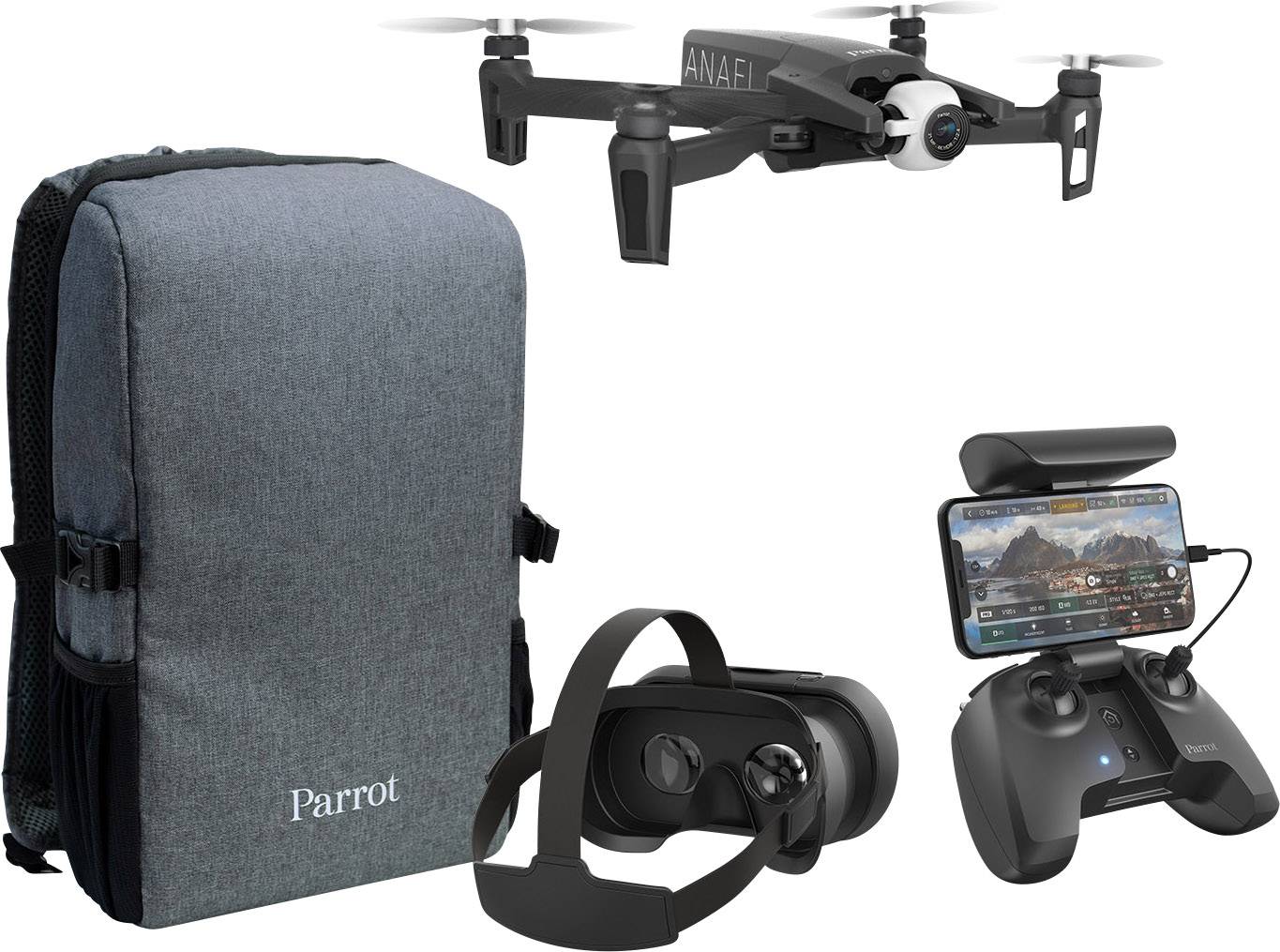 Parrot Anafi FPV Drone quadricoptère prêt à voler (RtF) prises de vue aériennes, FPV (First Person View)