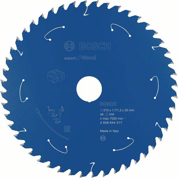 Bosch Accessories 2608644517 Lame de scie circulaire 210 x 30 mm Nombre de dents: 48 1 pc(s)