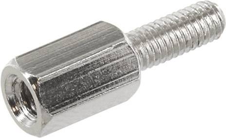 TRU COMPONENTS TRUD3X05A5MH TRUD3X05A5MH Entretoise (L) 5 mm M3 M3 laiton (nickelé)