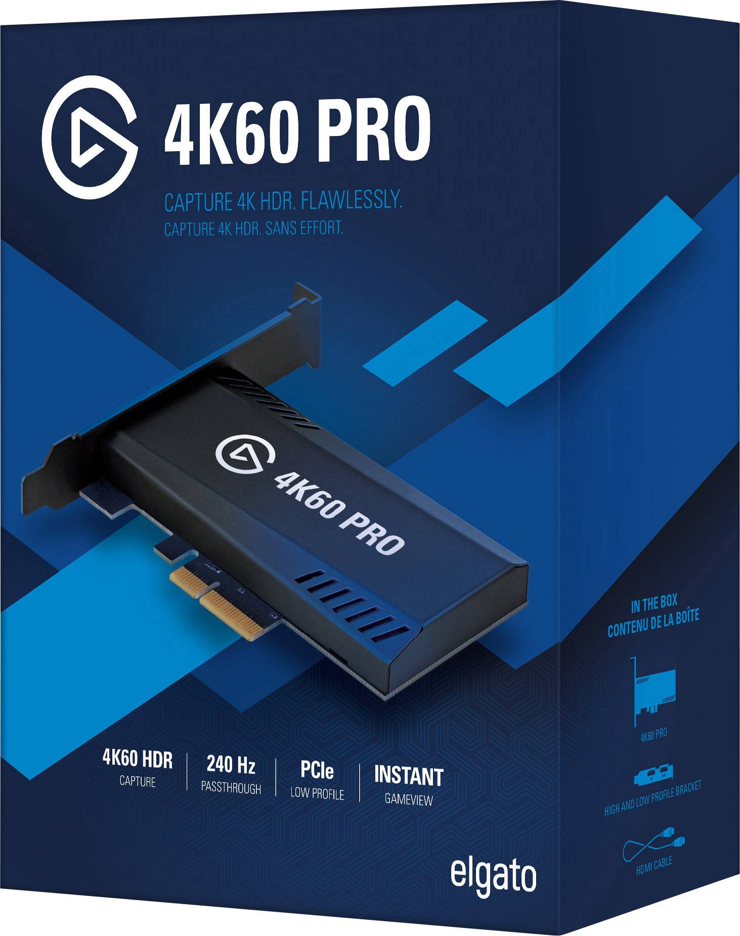Elgato Game Capture 4K60 Pro MK.2 Console de streaming Fonction Livestream, Fonction commentaires en direct