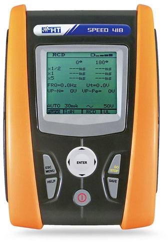 HT Instruments SPEED 418 Testeur d'installation, Testeur VDE étalonné (ISO) Norme VDE 0413