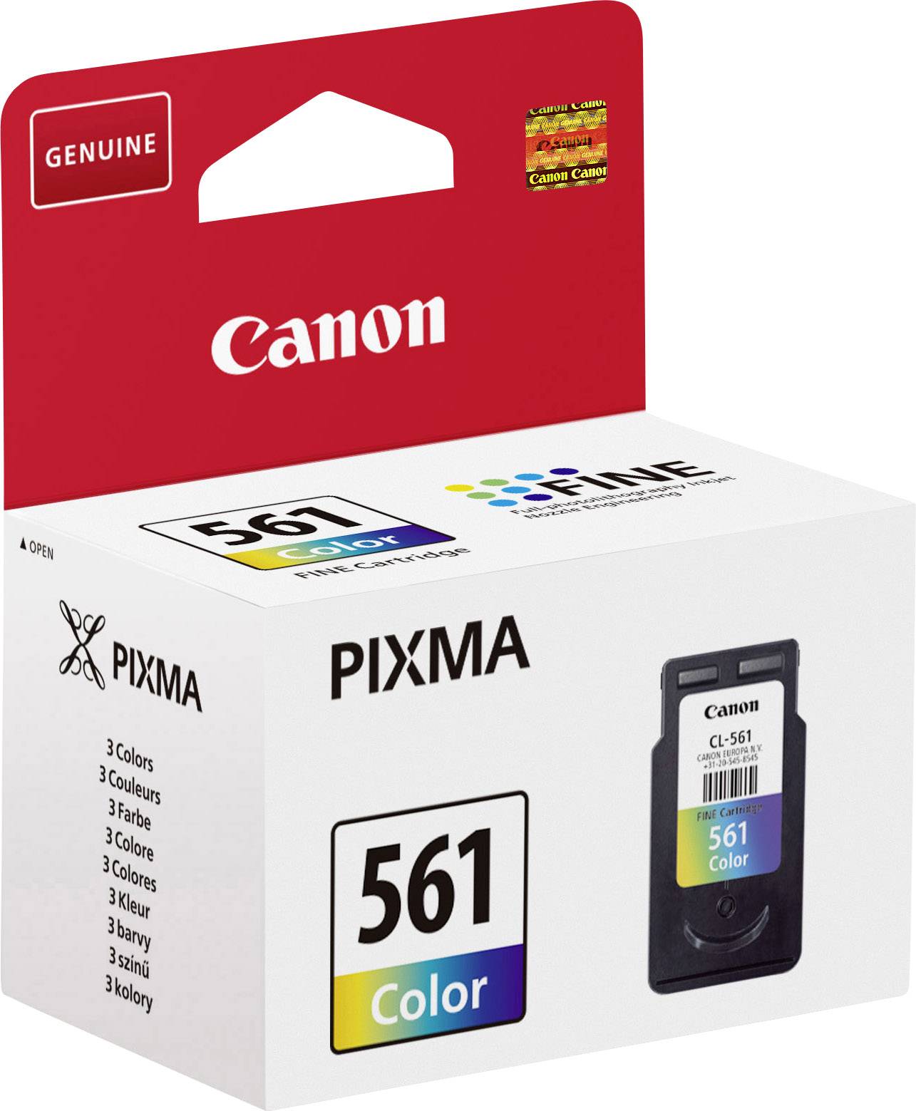 Canon Encre CL-561 d'origine cyan, magenta, jaune 3731C001