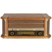 Reflexion HIF2002 Chaîne stéréo rétro FM, CD, Cassette, Lecteur de disque, USB, Boîtier en bois véritable, fonction Reflexion HIF2002 Chaîne stéréo rétro FM, CD, Cassette, Lecteur de disque, USB, Boîtier en bois véritable, fonction