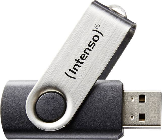 Intenso Basic Line Clé USB 64 GB noir 3503490 USB 2.0