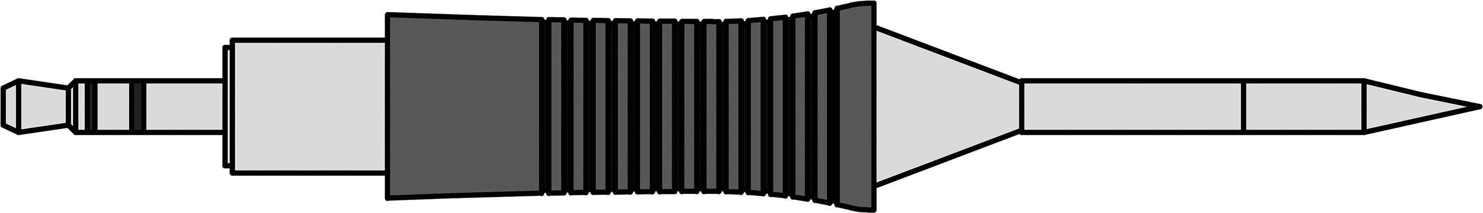 Weller RTM 002 C MS Panne de fer à souder conique Taille de la panne 0.2 mm Longueur de la panne 19 mm Contenu 1 pc(s)