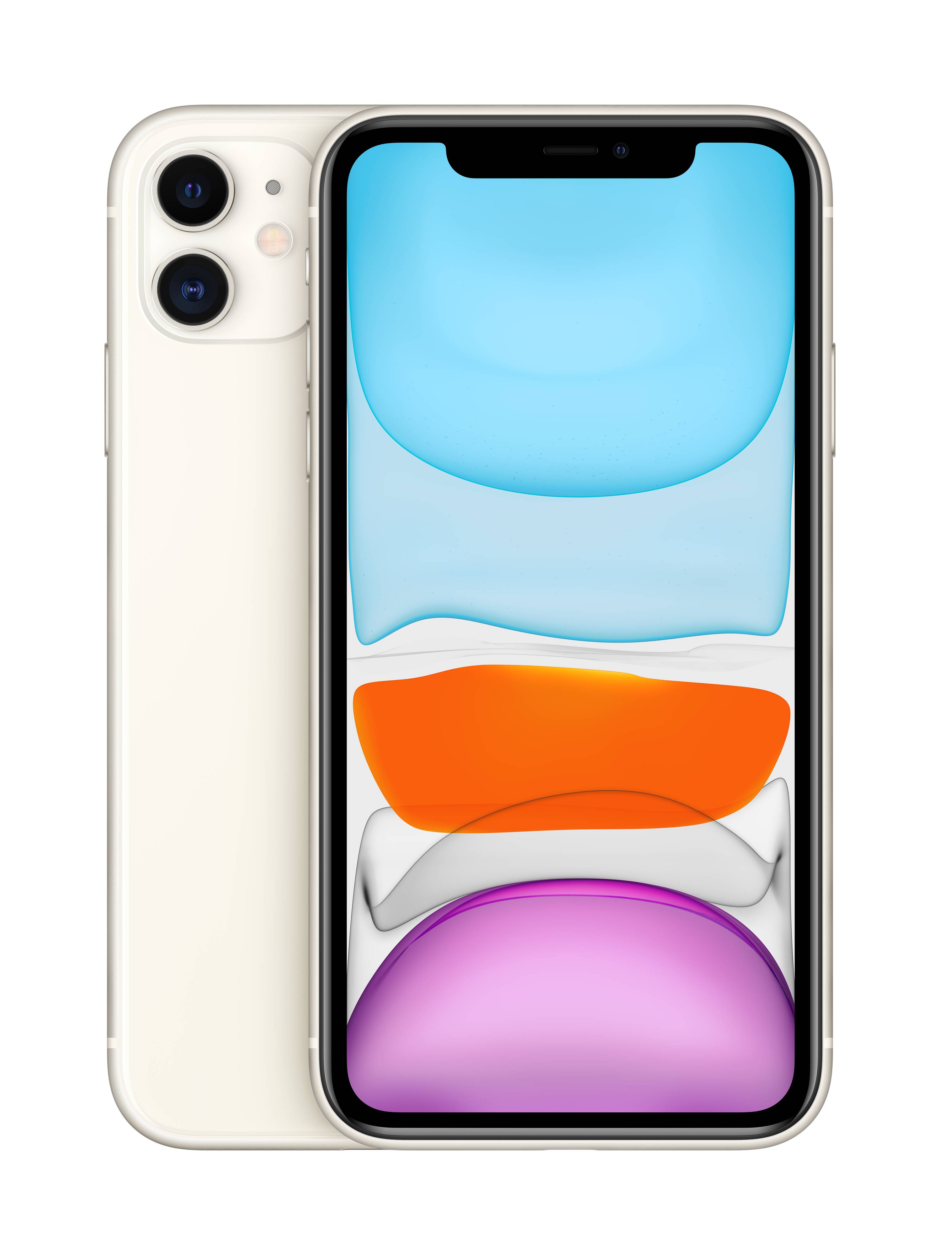 AppleiPhone 11;iPhone64 GB;6.1 pouces;15.5 cm() iOS 13blanc