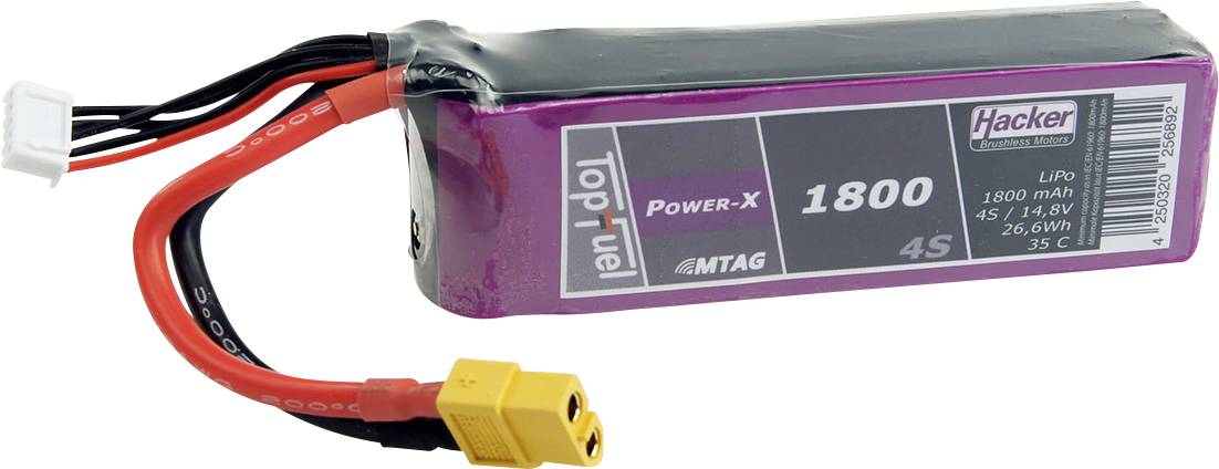 Hacker Pack de batterie (LiPo) 14.8 V 1800 mAh Nombre de cellules: 4