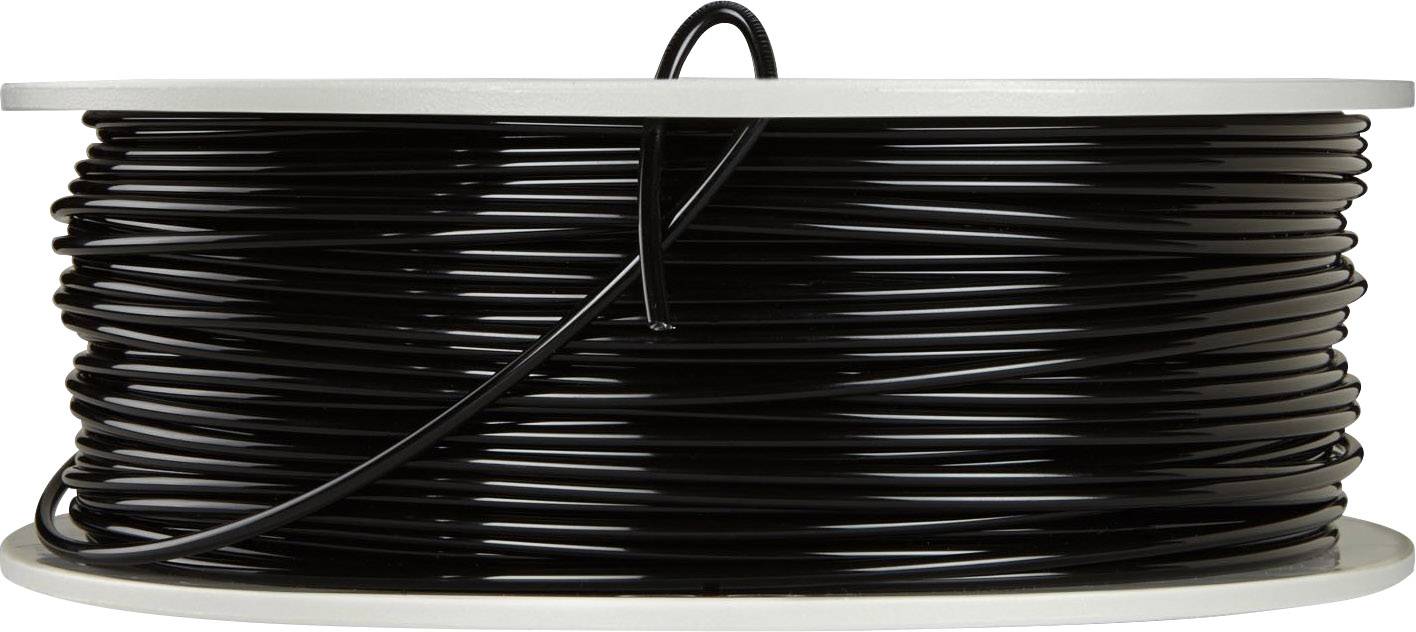 Tuyau en plastique noir enroulé sur une grande bobine circulaire, adapté pour une utilisation dans des systèmes de clôture ou des installations.