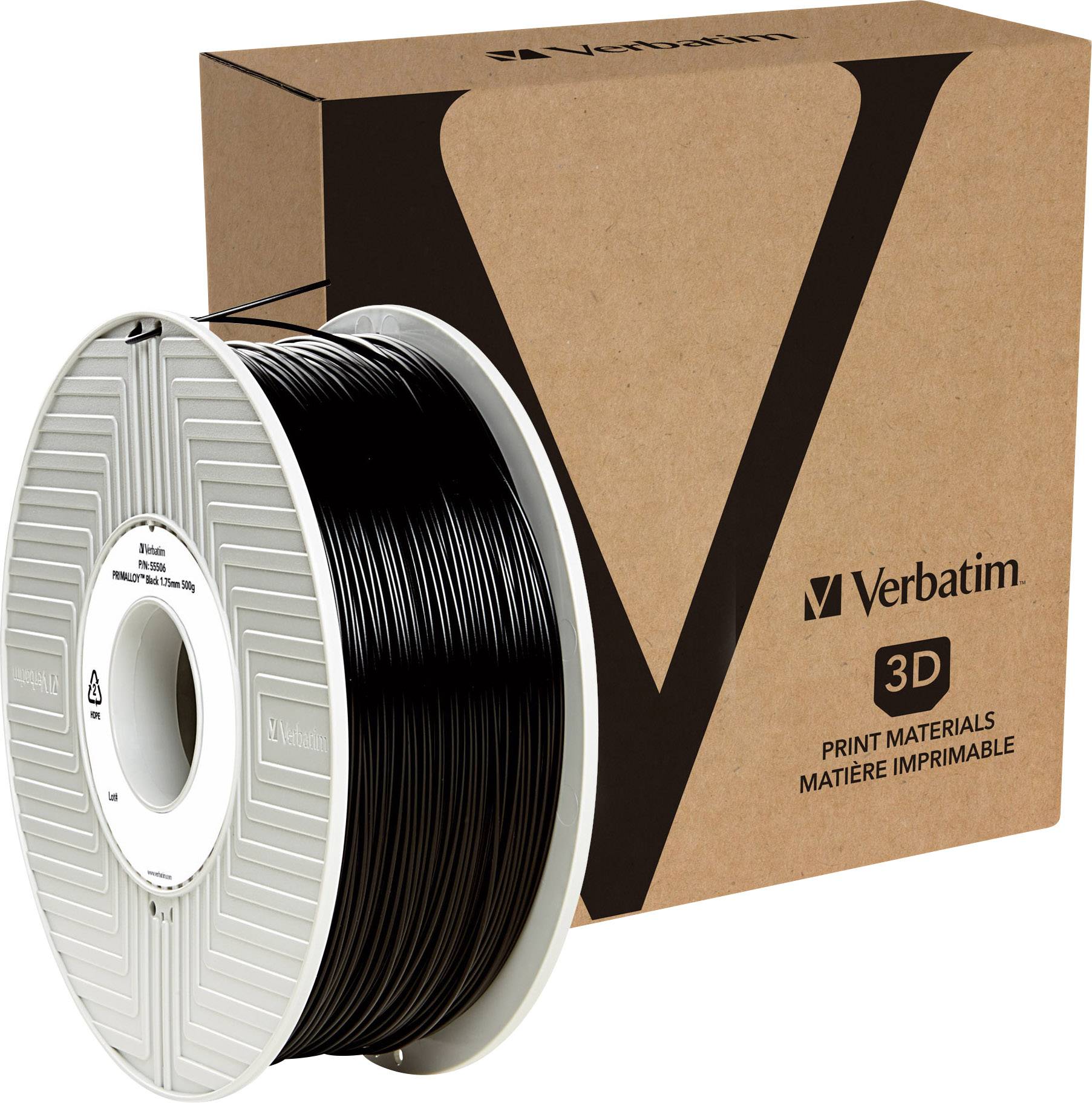 Filament Verbatim 55513 TPE 2.85 mm 500 g noir 1 pc(s)
