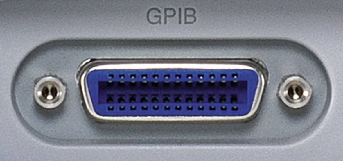 Connexion GPIB sur un appareil.