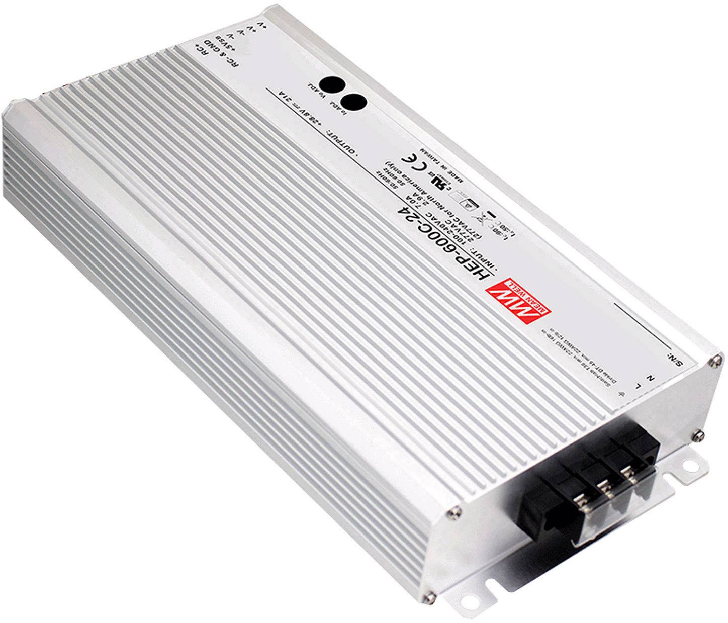 MEAN WELL Chargeur pour batteries au plomb HEP-600C-24 24 V Courant de charge (max.) 21 A