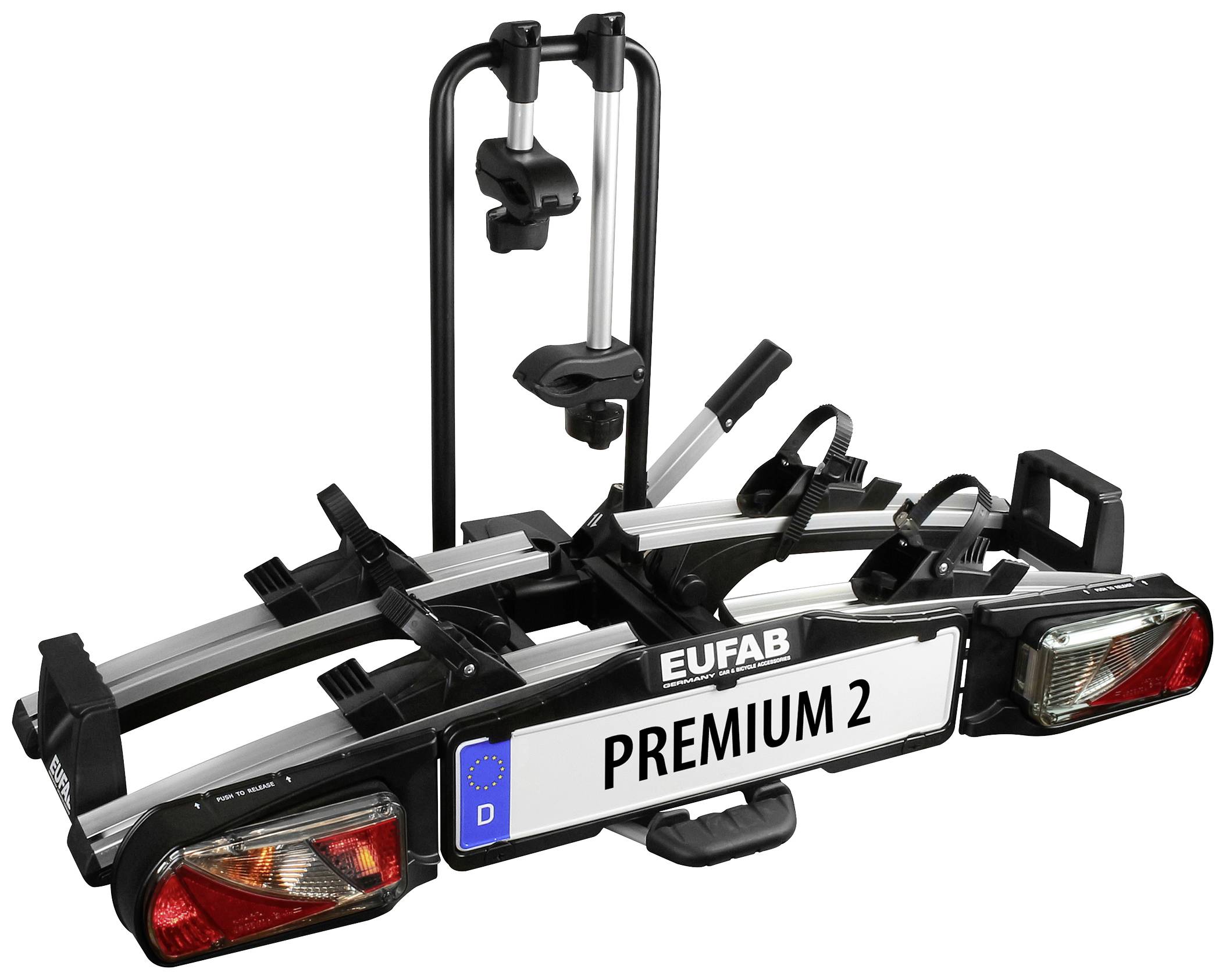 Eufab Porte-vélo Heckträger PREMIUM II 11521 Nombre de vélos=2