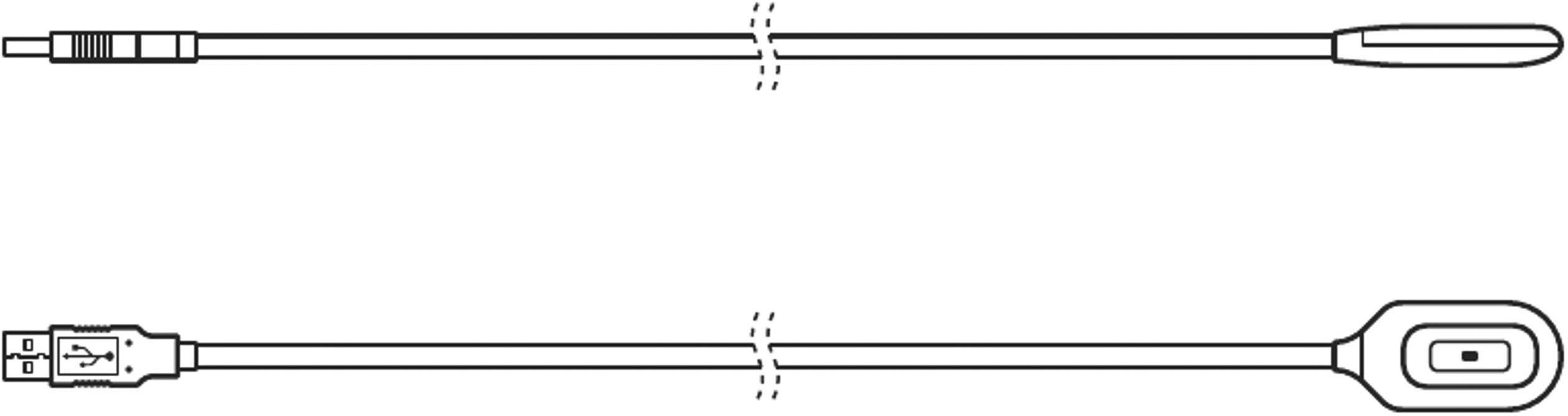 Lampe de lecture, Lampe LED pour habitacle OSRAM ONYX-USB (L x l x H) 460 x 9 x 25 mm