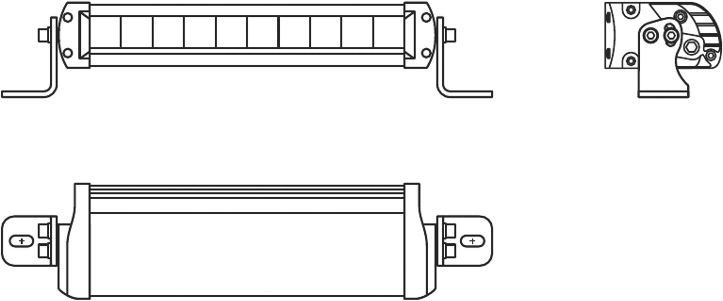 OSRAM Feu de route LEDDL103-SP LEDriving LIGHTBAR FX250-SP LED avant (l x H x P) 309 x 77 x 93.5 mm noir